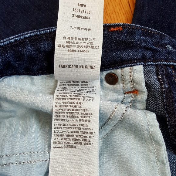 Abercrombie & Fitch Jeans Blue 4R W27 L33 - Picture 7 of 8